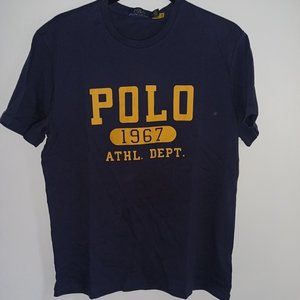 Polo by Ralph Lauren "1967 ATHL DEPT" t-shirt NAVY BLUE NEW with tags